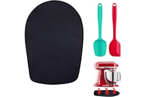 Oudiz Oudizz Sliding Board for Kitchen Aid Artisan and 2 Cooking Spoons Silicone - Appliance Slider Accessories for 4.5-5 Qt Tilt-Head Kitchen Aid Stand Mixer