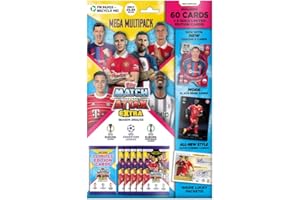 Topps Match Attax Extra 22/23 - UEFA Champions League Football Card - Mega Multipack (63 Trading Cards, Includes 3 Limited Edition Gold Cards)