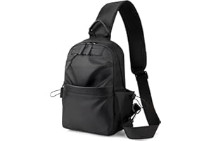 Bestcool Homme Bandouliere Sac, Sac de Poitrine Homme Grande Capacité Sacoche Bandouliere Léger Sling Petit Sac à Dos Bandoulière Réglable Sac De Poitrine pour Randonnée Cyclisme Voyager en Plein Air