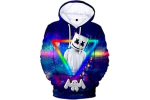 OLIPHEE Sweat Capuche 3D Imprimé Garçon Manches Longues