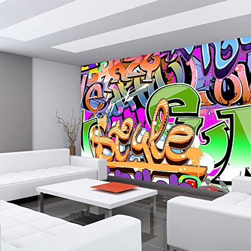 Vlies Fototapete 400×280 cm – Top ! PREMIUM PLUS Foto Tapete ! Wandbilder XXL Wandbild Bild Fototapeten Tapeten Wandtapete Wanddeko Wand Kinderzimmer Graffiti Streetart – no. 221 - 6