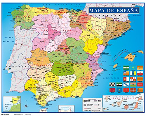 Erik MPGE0071 - Mini P  ster Mapa De Espa  a