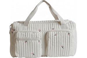 Mommy Baby Duffle Bag vadderad blöjväska med kapacitet för kvinnor med flera fickor för sjukhus och weekendresor stil 1