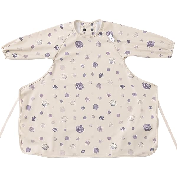 Little Dimsum Lot De 2 Bavoirs Imperméables à Manches Longues Pour Bébé - Pour Attraper La Nourriture Et Nettoyer - Lot De 2 Couleurs