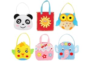 Dsaren Zestaw do szycia dla dzieci, kreatywne zestawy filcowe włókniny tkanina rzemieślnicza torba dla dziewczynek prezent (kolor 4)