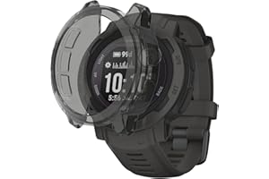 PaceBid Etui kompatybilne z Garmin Instinct 2, etui ochronne z TPU, odporne na zarysowania, etui ochronne, etui ochronne do Garmin Instinct 2 (czarne)