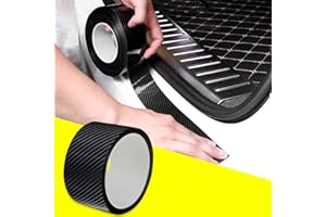 QBUC Car Sill Protectors Strips,Black Door Edge Protection Sticker Car Carbon Fiber Protect the bumpe Scratch Protection Device Suitable for Most Cars(5cm*5m)