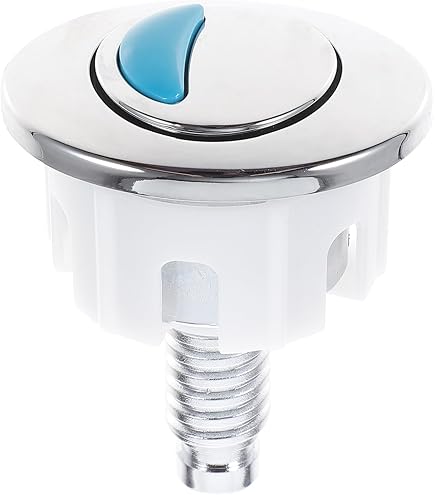 Bouton Poussoir Chromé Mécanisme De Chasse WC, Simple Volume