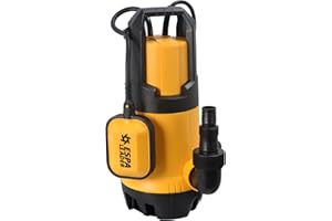 ESPA LEADER Bomba de Achique Sumergible KONA V 750P M para Drenaje de Aguas Sucias y Depuración, 750 W, Caudal Máximo 13.000 l/h, Altura Máx. 8m, con Interruptor de Nivel y 10m de Cable