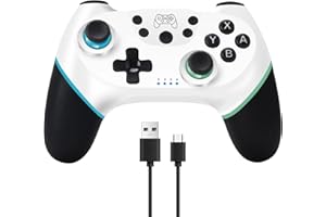 Zakgbxbig Mando Compatible Switch, Mandos Compatible Switch/Switch Lite/Switch OLED con Wake Up, Mando Pro Controller Mando pc con Gyro Axis/Dual Shock/Función Turbo y Captura de Pantalla