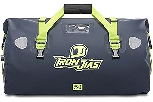 ‎GRAPELET Motorrad Hecktasche 50L Motorradtasche,Motorrad Satteltasche wasserdichte Gepäckrolle Boot Reisen Angeln Geeignet für Abenteuer und Camping,Blau