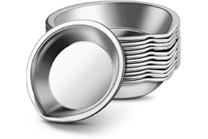 ‎CUHZA CUHZA Edelstahl Farbschale, 12 Stück Mischpalette für Farben, Kleine Runde Mischpalette Farbschale, Make-Up Palette, Aquarelle Farbe Mischpalette Tablett, für Home Crafts DIY Art Craft Paintings