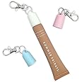 Keychain Generic Summer Friday Keychain Cap for Summer Fridays Lip Balm Key Chain Lid Cap Keychain for Summer Fridays Holder Keychain Lip Balm (White (3 Pack)), Small