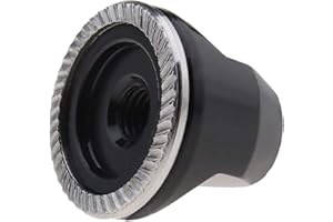 EMSea 1 x M5 Capuchon d'écrou à levier à dégagement rapide en alliage d'aluminium pour essieu de roue de vélo antidérapant noir composants de cyclisme pour VTT