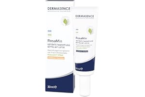 ‎DERMASENCE DERMASENCE RosaMin Getönte Tagespflege mittel mit LSF 50, 30 ml – Grüne Creme gegen Rötungen im Gesicht, UV-Schutz, pigmentanpassend, parfümfrei, Couperose Pflege, empfindliche Haut, vegan, getönt