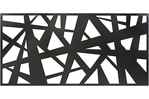 ACEROPANEL Chapa Perforada Decorativa de Hierro | Panel Metálico Hierro en Crudo | 2x1 m | Ideal para Decoración de exteriores | Vallas, Celosías, Paredes, Balcones, Jardines | Mod. 11