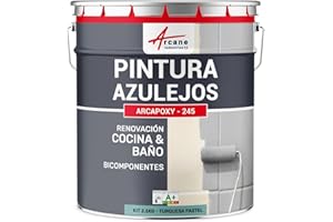 ARCANE INDUSTRIES Pintura para Azulejos DE Cocina Y BAÑO - ARCAPOXY - 245 - Turquesa Pastel - RAL 6034