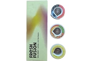 GENERISCH 3 x Air Up Pod Original, Duft Pods Fresh Fusion Probierpaket, Zubehör für Trinkflasche, aromatisierte Pads, natürliche Aromen, 0 Kalorien, ohne Zucker (Eisstee, Wildbeere, Zitrone)