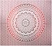 Produktbild Raajsee Indisch Psychedelic Wandteppich Mandala Rot Weiß Ombre Tapestry/ Elefant Boho Wandtuch Hippie/ Indien Mehrfarbige Handgefertigt Wandbehang Queen 94x84 Inches / 100% baumwolle Bohemian Wand Kunst