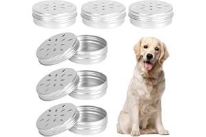 DILUSILK 6 Pcs Scent Work for Dogs Equipment, Dog Scent Training Kit Tins for Dogs Round Container Accessory Tool Jar Empty
