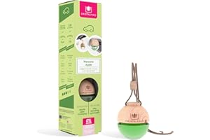 CRISTALINAS Ambientador de Coche – Absorbe los malos olores de tu vehículo con un agradable Aroma a Manzana