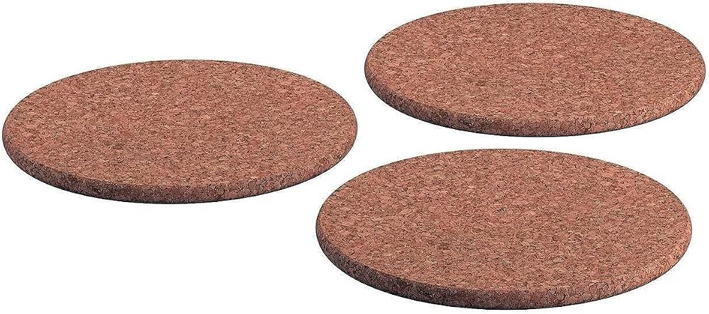 IKEA HEAT 3'lü set mantar tencere altlığı 19 cm çapında mantar altlık