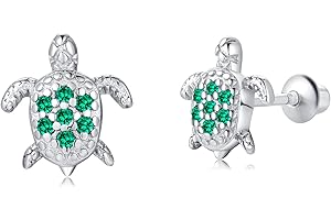 TIZU Mädchen Ohrringe 925 Sterling Silber Post Hypoallergene Schraubverschluss mit Sicherheit ohrstecker versch Ohrringe für Kinder Mädchen Damen Schmuck Geschenke