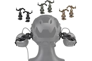 WLXW Taktischer Helm Ops Core ARC & Team Wendym-LOK Schienenadapter, Aufhängung Kopfhörerhalterung Zubehör Headset Ohrenschützer Unterstützung Für Pickup Earmor Ptt Helm Aux Protection