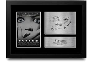 HWC Trading FR A4 Scream Cadeaux Imprimé Signé Autographe Photo pour les fans de cinéma - A4 Encadré