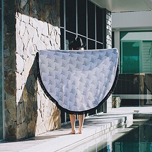 lzn 150cm Runder Strandtuch Yoga Matte Tapestry - 7