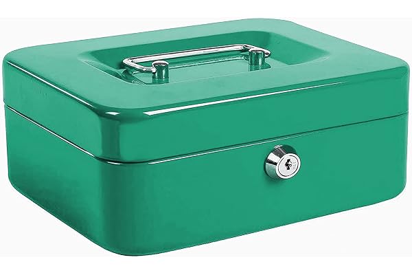 kippen 10033V2 Boîte à valeurs Verte, Dimensions : 200 x 160 x 90 mm