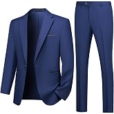 Autsel Men's 2 Piece Suit Slim Fit Suit One Button | Wedding, Business, Business, Formal, Tuxedo, Dinner Suit, Dress Set, Clo