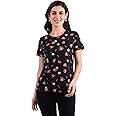 Stories.Label Women 100% Cotton Printed Tshirt in Ribbed Neck Includes Plus Sizes, Regular Fit and Half Sleeves (Sizes Small -5XL)