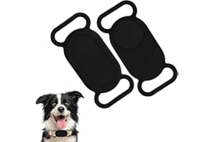 KIKI FANCY Funda de Silicona para Samsung Smart Tag, 2 Piezas de Silicona Resistente al Agua Resistente a los arañazos Cubierta Protectora para el Perro y el Gato Collares Localizador de Mascotas Anti-perdida