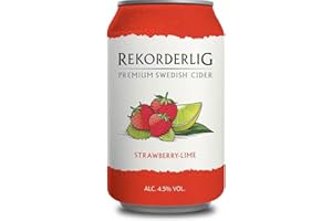 NOHAWA Rekorderlig Strawberry Lime 4,5% 6x 0,33 ltr. | erfrischend Sommerlich fruchtig