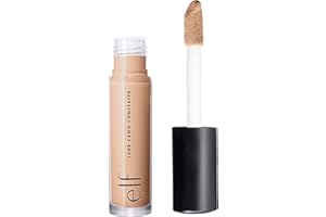e.l.f. Corrector de camuflaje 16HR, cobertura completa y altamente pigmentado, acabado mate, beige claro, 0.203 onzas líquidas (6 ml)