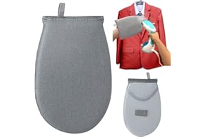 WEDDHUIS Guanti Da Stiro a Vapore, Vaporizzatore Per Indumenti, Resistente Al Calore, All'Acqua e Al Vapore, Mini Asse Da Stiro Portatile(Rotonda)