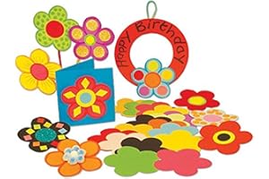 SPRINGBOARD SUPPLIES Springboard Jumbo Paper Flower Shapes for Classroom Display - Precut Shapes for Classroom Decorations - Arts and Crafts for Kids - Teacher Essentials - 10 x 10 cm - Assorted Colours - 500-Pack