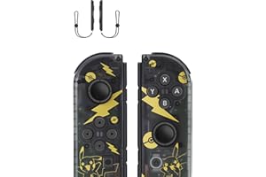 Shiptree Manette Switch, Paire de Manettes Switch sans fil avec 6-Axis Gyro/Double Vibration/Wake-up/Screenshot, Switch Controller avec Dragonne Switch pour Switch/OLED/Lite