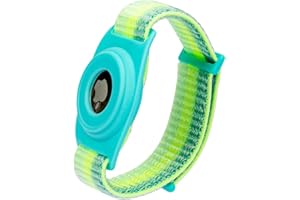 WATACHE AirTags Weiche Silikon-Uhrenarmbänder, Sicherheit und Kindersicherung, Anti-Lost, Anti-Kratz-Schutz für die Positionierung des Airtag-Tracking-Armbands