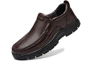 WNUKATO Herren Casual Schuhe Slip On Loafers Leder Schuhe für Kleid Business Arbeiten Büro