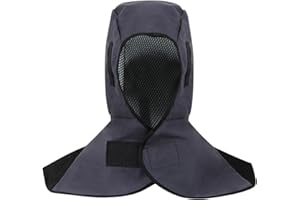 BAOSROY Tappo di Saldatura,Maschera da Saldatore,Cappuccio di Saldatura,Cappuccio da Saldatore Protettivo,Casco di Saldatura Collo Protezione,Schwarz Schweißerkappe, Schweißerkopfhaube
