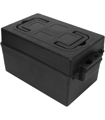 Boîte à Batterie Osculati - Moplen Blanc/jaune - 120 Ah - Pour Bateau