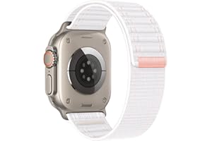 SimpleThings Sport Loop Nylonowy pasek do Apple Watch 49 mm, 46 mm, 45 mm, 44 mm, 42 mm, 41 mm, 40 mm, 38 mm, regulowany miękki pasek do iWatch Ultra2/1, SE, 10, 9, 8, 7, 6, 5, 4, 3, 2, 1