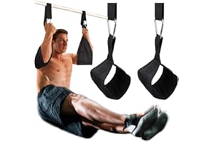 DOBEN Correas para Colgar para Dispositivos de Entrenamiento Abdominal con Cierres Rápidos de Anillo D,correas de Fitness Resistentes al Desgarro,correas Abdominales para Barra de Dominadas