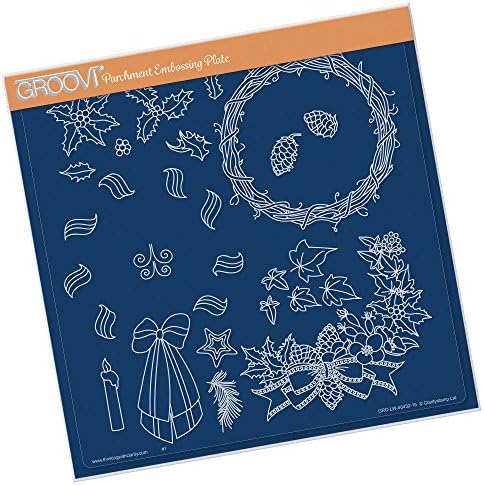 Woven Wreath Groovi Plate A4 Square