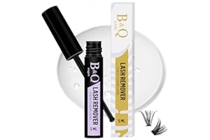 B&QAUGEN B&Q Lash Remover 5ml Fast Dissolution Lash Glue Remover Low Irritation Eyelash Remover for Extensions Lash Bond and Seal Remover Eyelash Remover Individual Lashes（Remover 5ML）