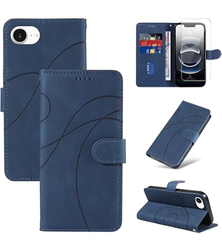 Ailicici Case for iPhone 16e, 2-in-1 Removable Magnetic Case, Wireless Charging, Card Slot, Leather Case, Mobile Phone Case, RFID Flip Case, Protective Case for iPhone 16e Case 2025