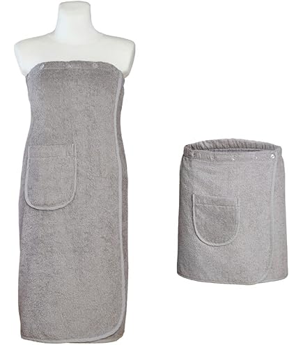 Sowel® Saunakilt voor dames, L/XL, 100% biologisch katoen