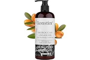 lonstin Argan Oil Hair Conditioner for Dry Damaged Hair, 500ml, Shine & Smooth, Unisex, Sulfate-Free, Deep Conditioner